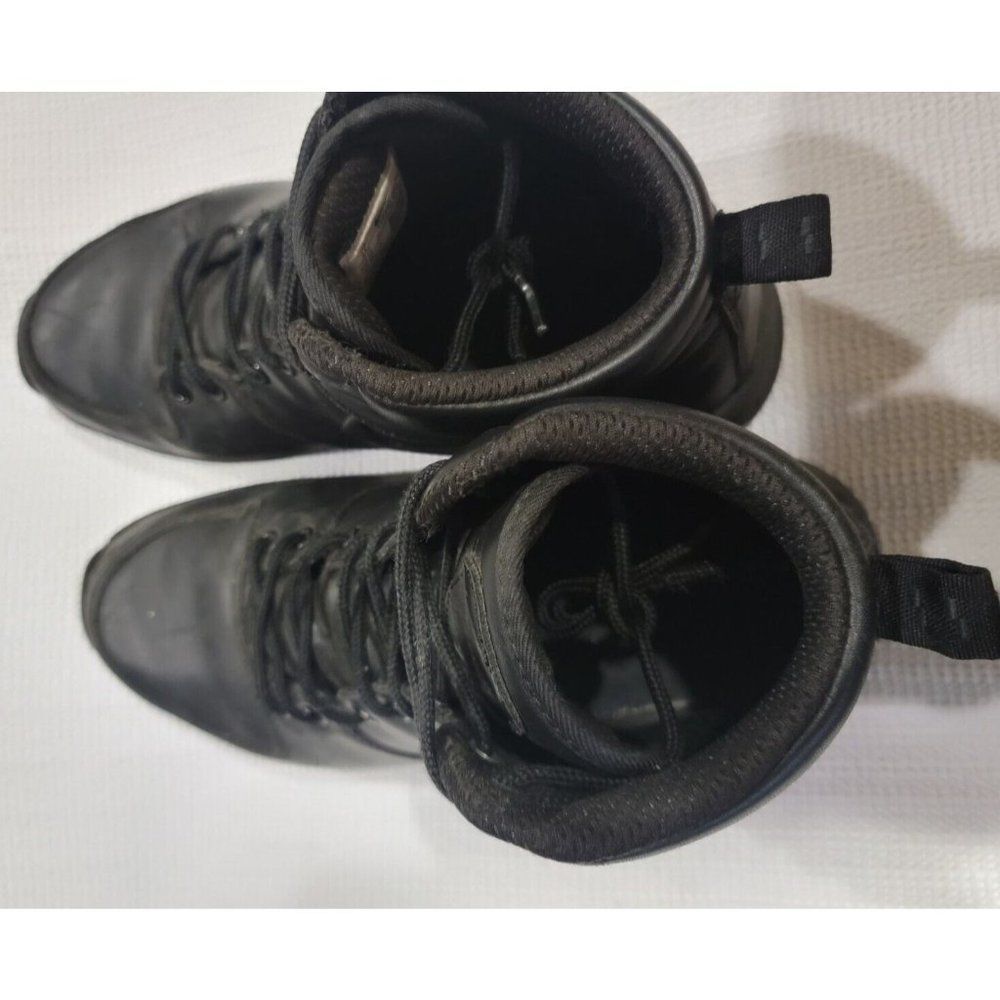Nike Manoa Mens 11 Black Leather Mid Top Hiking Shoes - Picture 12 of 12